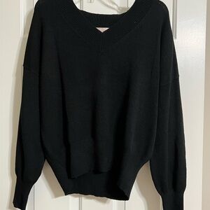 Philosophy Black V-Neck Sweater for Women
